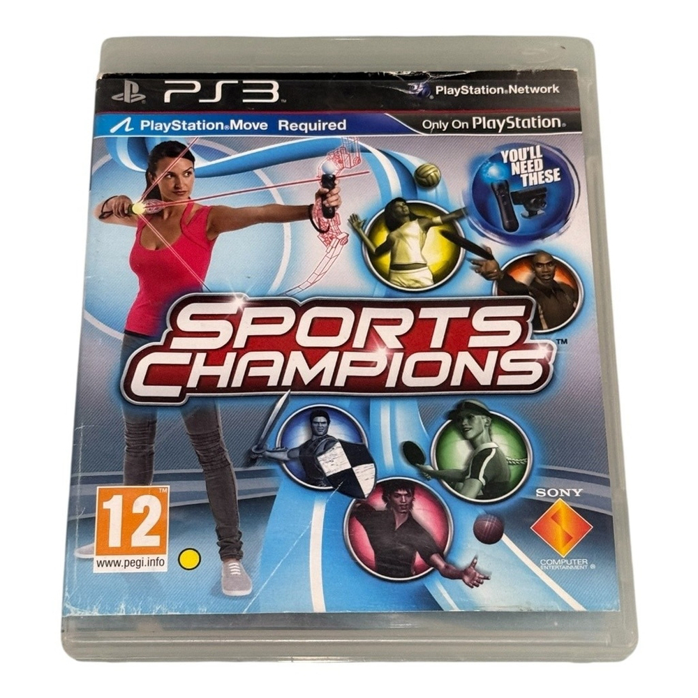 Sports Champions Sony PlayStation 3 PS3 Game Complete Move Required Disc 12+ Tes